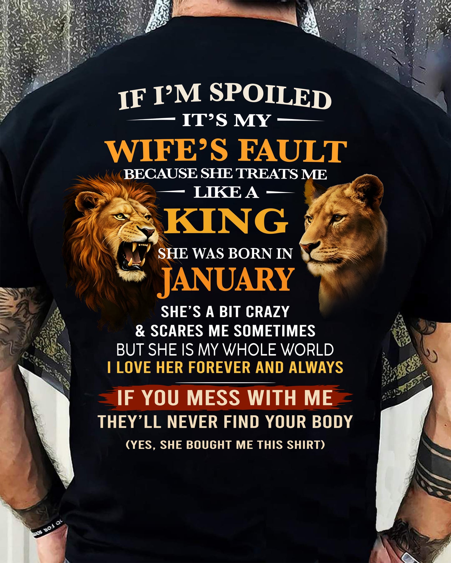 JANUARY - SPOILED HUSBAND - GIFT FROM WIFE - EBIL01 (SKU26T-01-60-01)