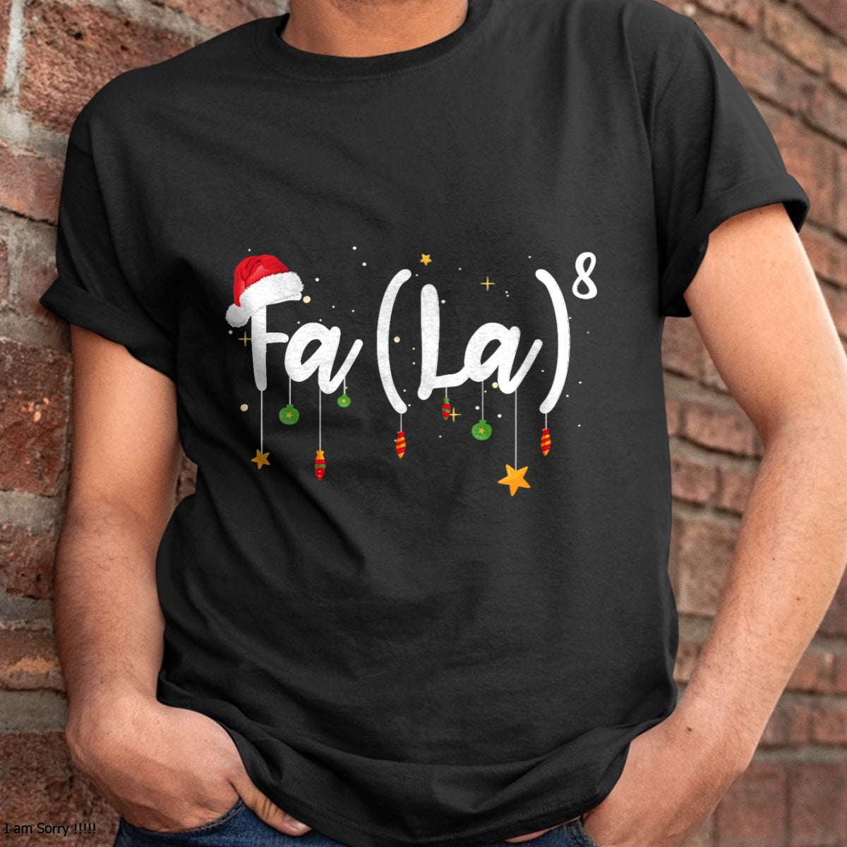 FA (LA)8 Funny Christmas Santa Fa La Math T-Shirt - Christmas Unisex T-Shirt/Hoodie/Sweatshirt - HNDS00