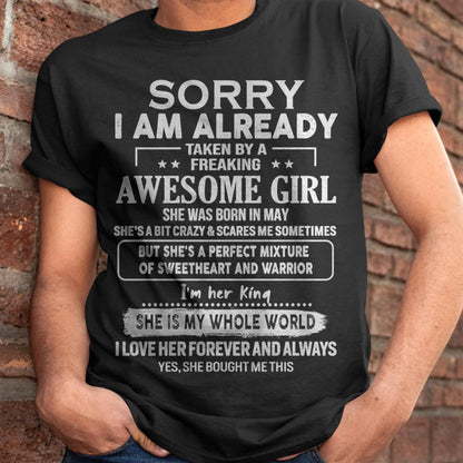 May - Awesome Girl - Perfect Gift For Your Boyfriend, Husband From Wife - ebil05 (SKU04-86MT-05)