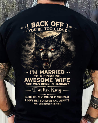 JANUARY - BACK OFF! YOU'RE TOO CLOSE - GIFT FROM WIFE - EBIL01 (SKU26T-01-25-01)