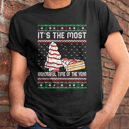 Its The Most Wonderful Time Of The Year Christmas tree cake T-Shirt - Christmas Unisex T-Shirt/Hoodie/Sweatshirt - HNDS00