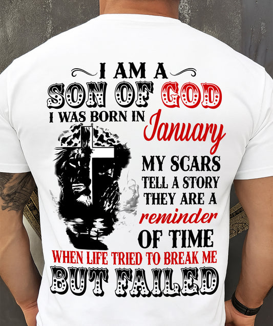 January - I Am A Son Of God – T Shirt For Man – DONN01 (SKU2604-189-01)