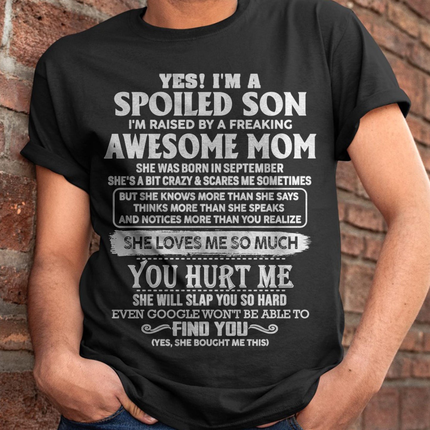September - Awesome Mom - Perfect Gift For Son From Mom - ebil09 (SKU05-47-09)