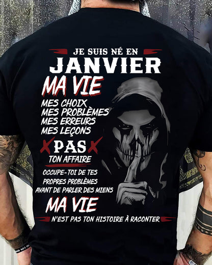 MA VIE – T-shirt pour homme – DONN01 (SKU12-269-01)