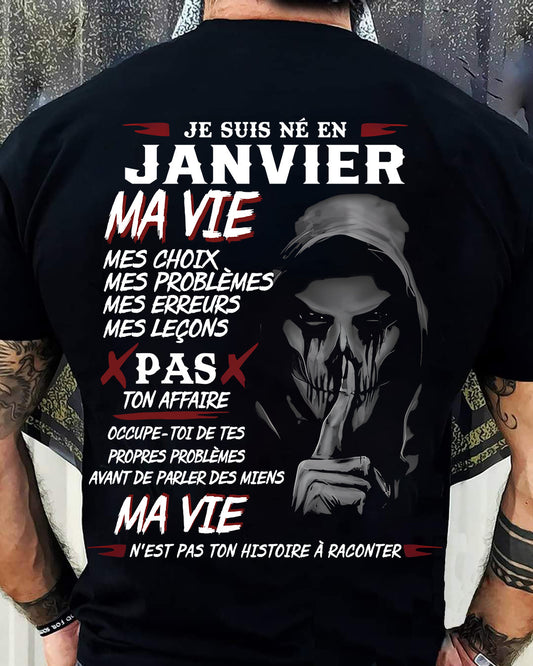 MA VIE – T-shirt pour homme – DONN01 (SKU12-269-01)