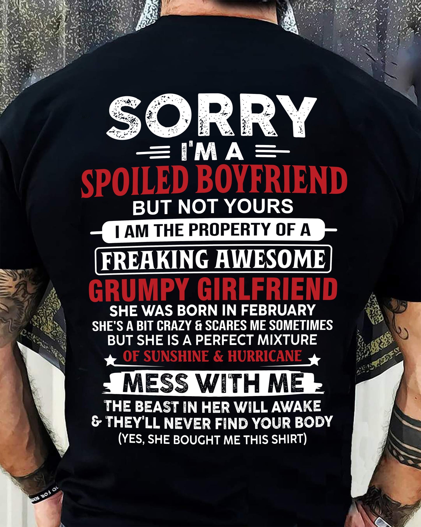 February - Spoiled Boyfriend - Perfect Gift From Girlfriend - EBIL02 (SKU11-18-02)