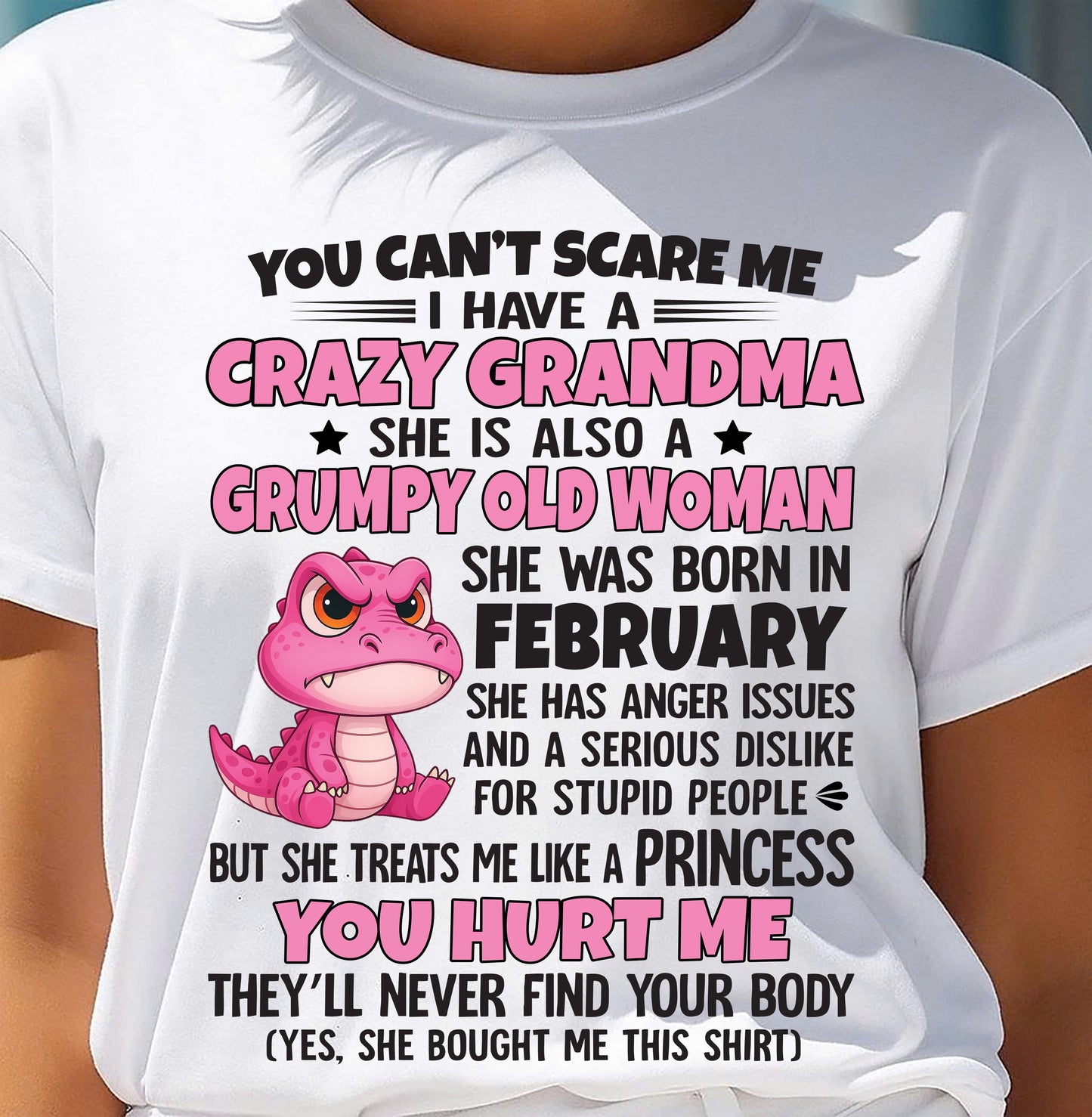 You Can’t Scare Me - Gift For Grandson And Granddaughter From Grandma - DONN02 (SKU09-130-02)