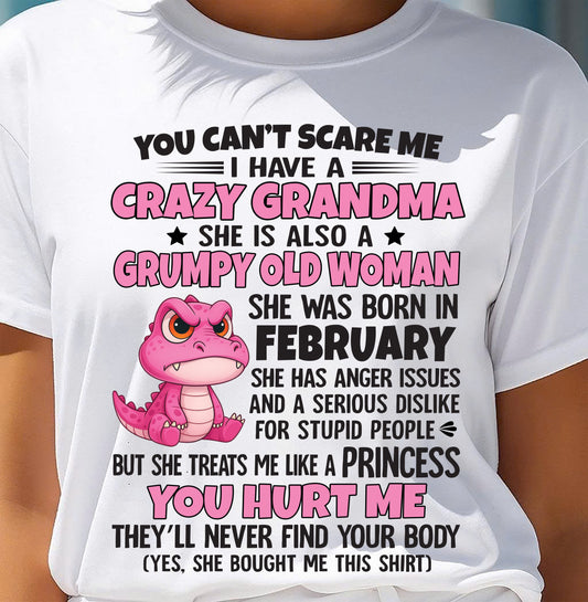 You Can’t Scare Me - Gift For Grandson And Granddaughter From Grandma - DONN02 (SKU09-130-02)