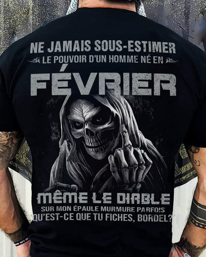LE POUVOIR D’UN HOMME NÉ EN – T-SHIRT POUR HOMME – DONN02 (SKU08-61-02)