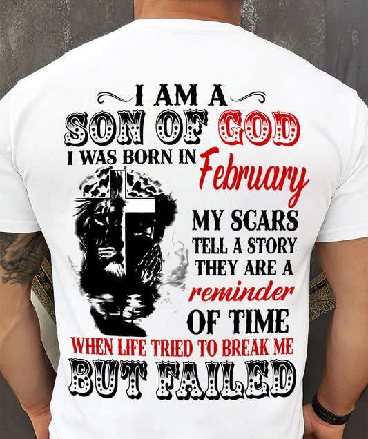 February - I Am A Son Of God – T Shirt For Man – DONN02 (SKU2604-189-02)