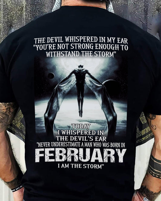 FEBRUARY - THE DEVIL WHISPERED IN MY EAR - T-SHIRT FOR MAN - DONN02 (SKU08-35-02)