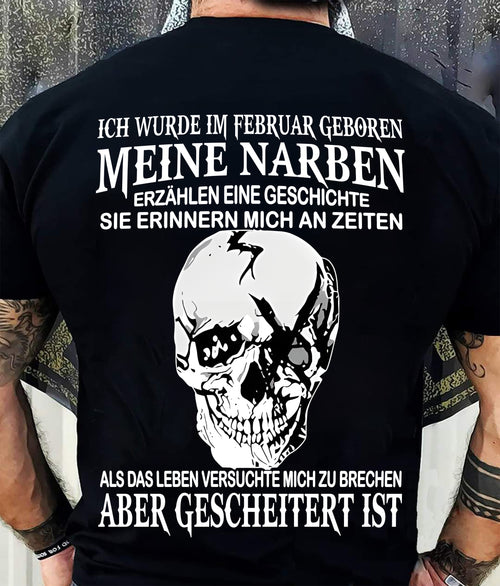 MEINE NARBEN ERZÄHLEN EINE GESCHICHTE - T-SHIRT FÜR HERREN - DONN02 (SKU2605-421-02)