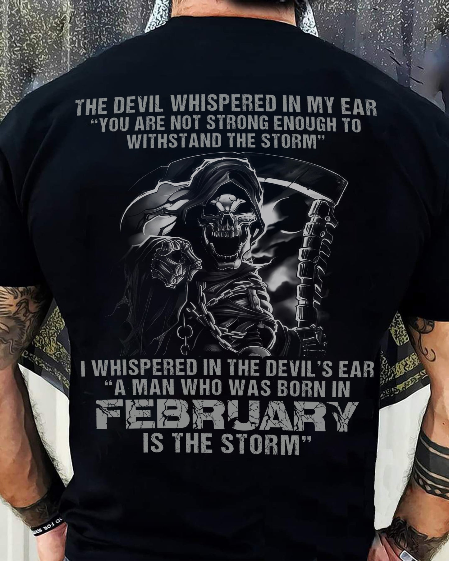 February - The Devil Whispered In My Ear - T-Shirt For Man - DONN02 (SKU08-87-02)