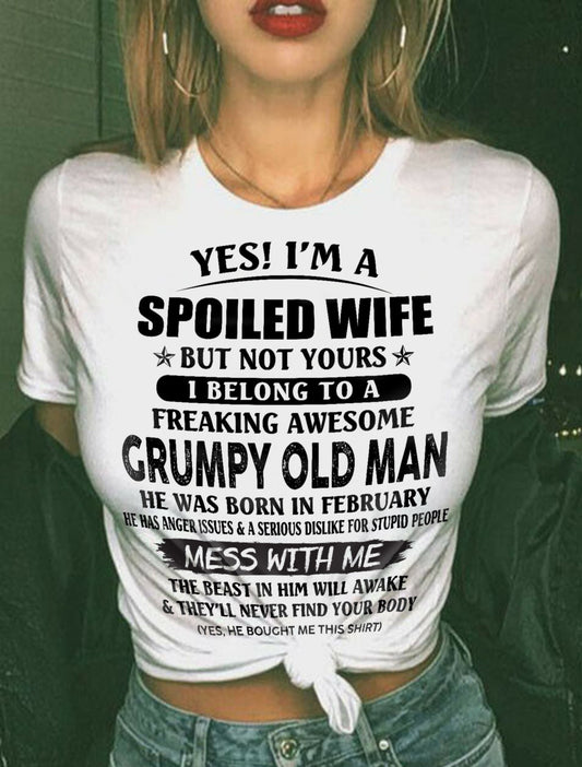 Grumpy Old Man February – Perfect gift for wife From Husband – Ebil02 (SKU08-63-02)