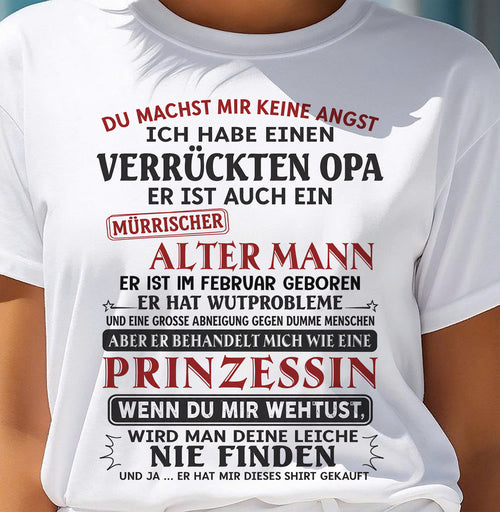 DU MACHST MIR KEINE ANGST - GESCHENK FÜR MEINE ENKELTOCHTER VON OPA - DONN02 (SKU2606-239-02)