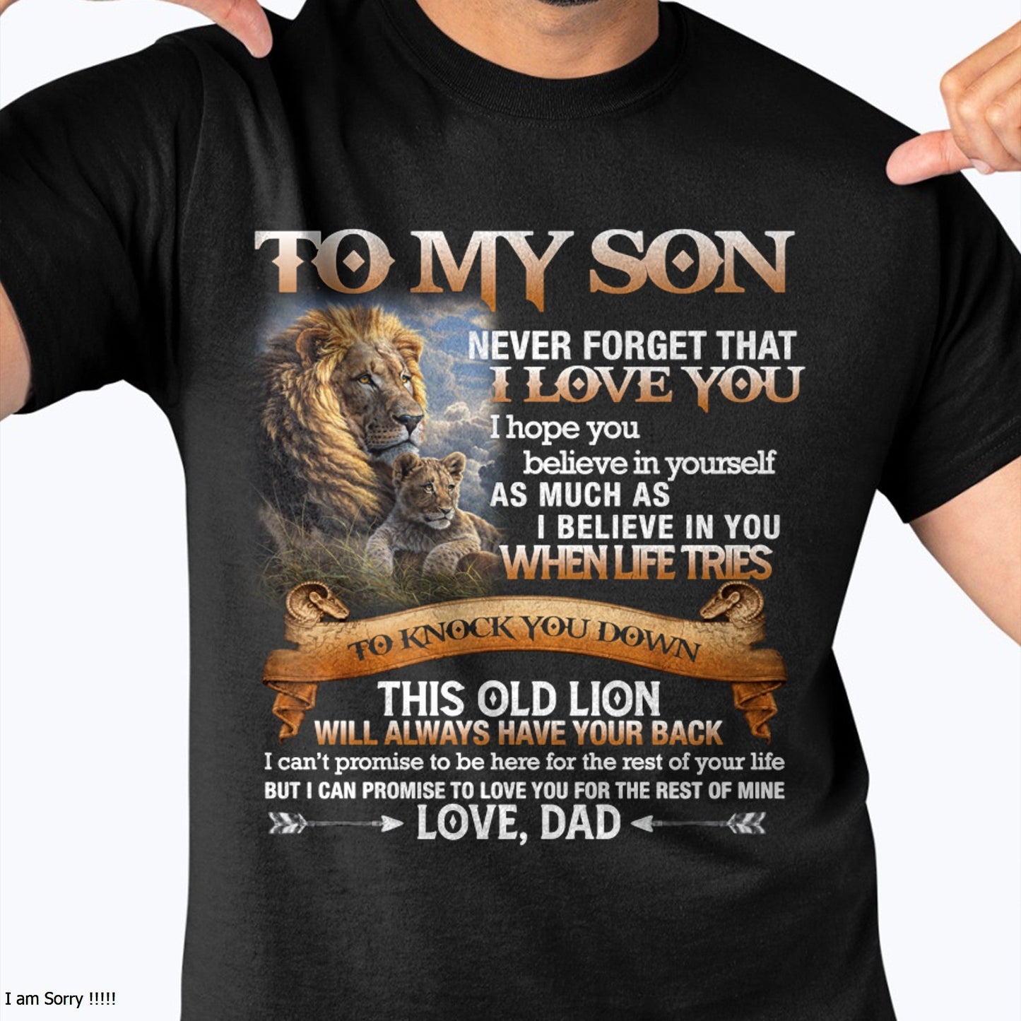 To My Son T-Shirt – Gift From Dad / Man - EBIL00 (SKU12-76)