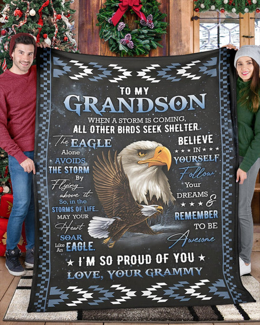 Special Gift For Your Grandson Blanket - From Grammy (SKUB07-45)