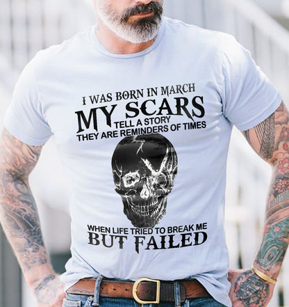MARCH - MY SCARS – T-SHIRT FOR MAN – DONN03 (SKU2608-413-03)