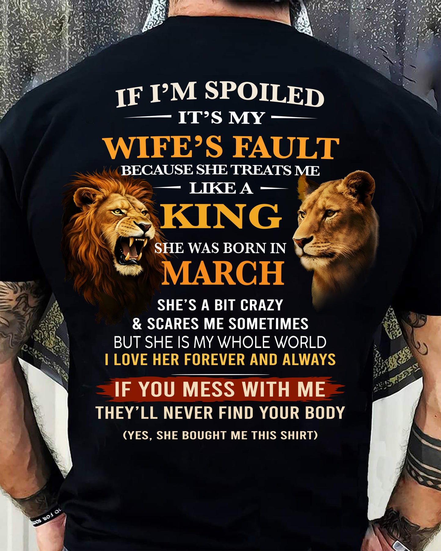 MARCH - SPOILED HUSBAND - GIFT FROM WIFE - EBIL03 (SKU26T-01-60-03)