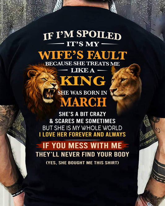 MARCH - SPOILED HUSBAND - GIFT FROM WIFE - EBIL03 (SKU26T-01-60-03)