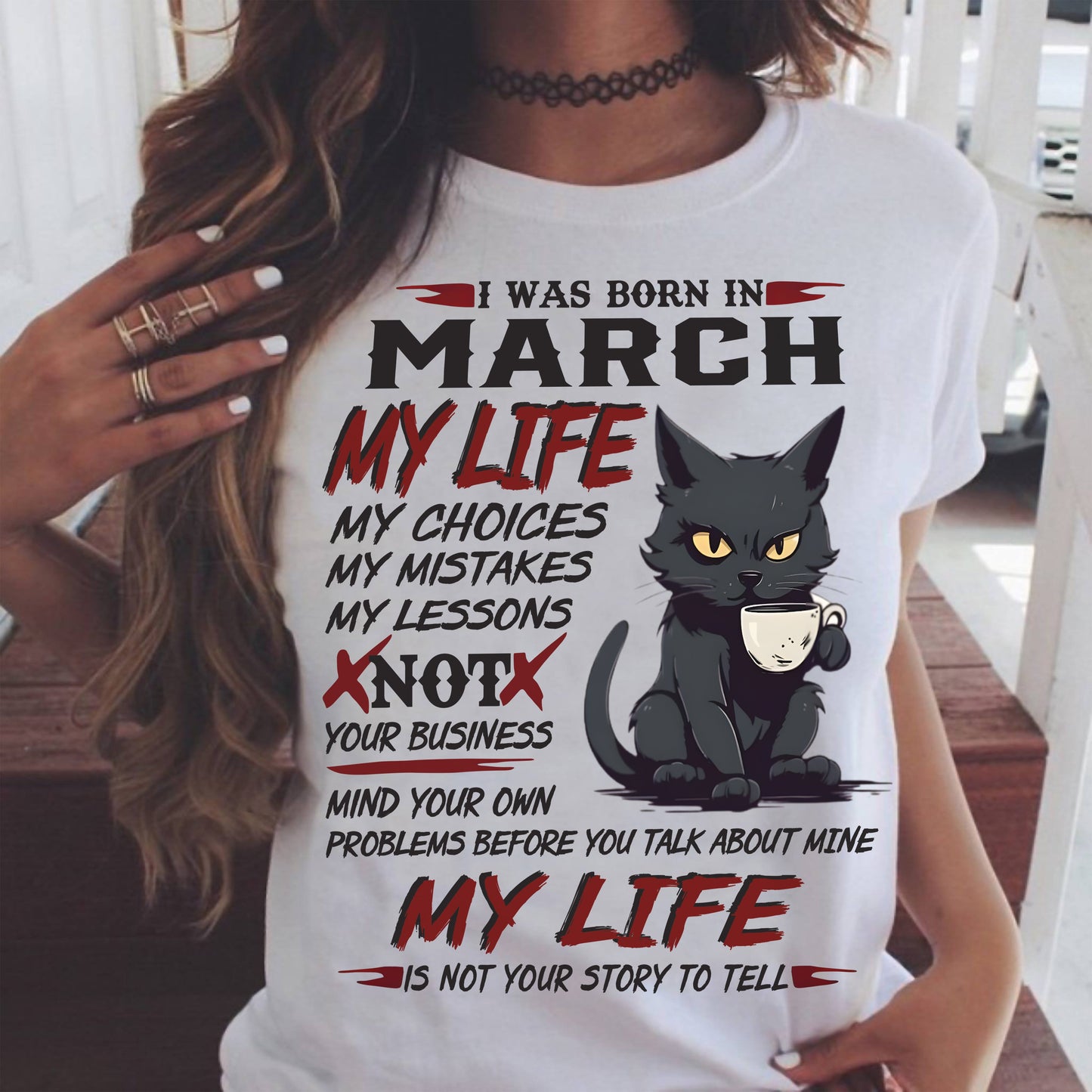 MY LIFE – T Shirt For Woman – DONN03 (SKU09-92-03)