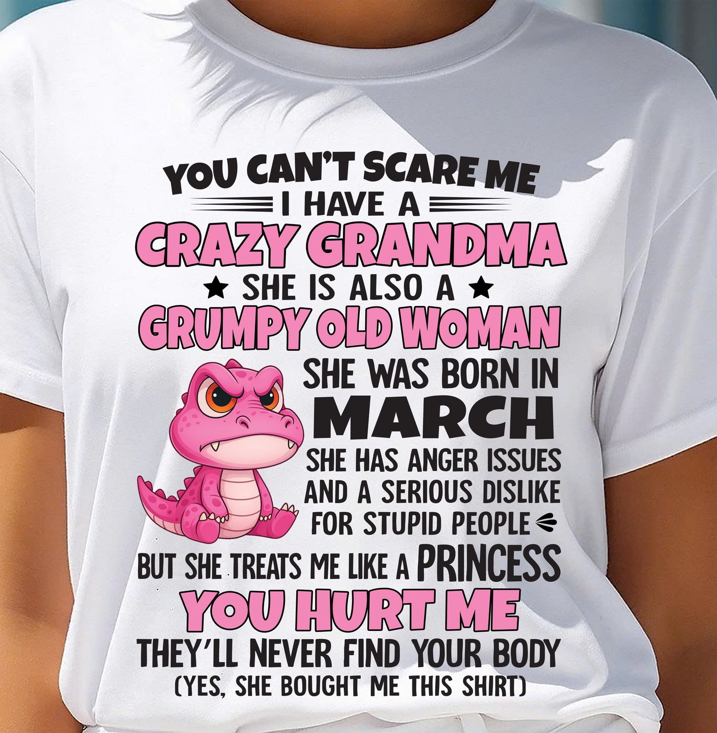 You Can’t Scare Me - Gift For Grandson And Granddaughter From Grandma - DOAN03 (SKU09-130-03)