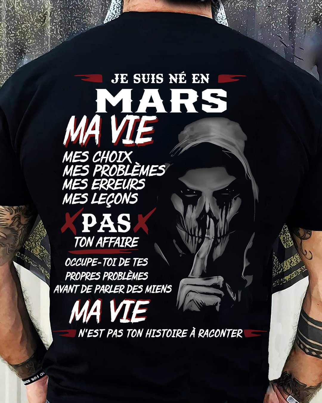 MA VIE – T-shirt pour homme – DONN03 (SKU12-269-03)