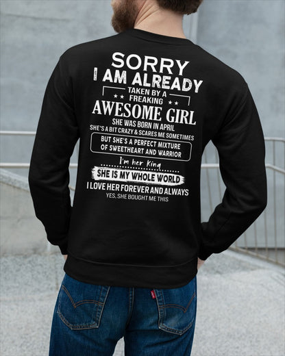 April - Awesome girl - Perfect gift for your boyfriend - (SKU04-86-04) - From Wife EBIL04
