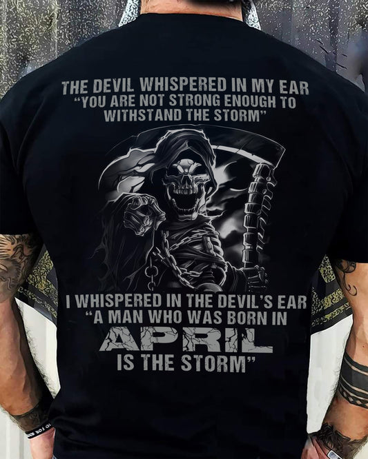 April - The Devil Whispered In My Ear - T-Shirt For Man - DONN04 (SKU08-87-04)