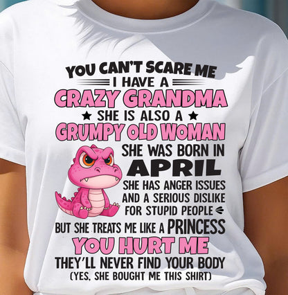 You Can’t Scare Me - Gift For Grandson And Granddaughter From Grandma - DOAN04 (SKU09-130-04)
