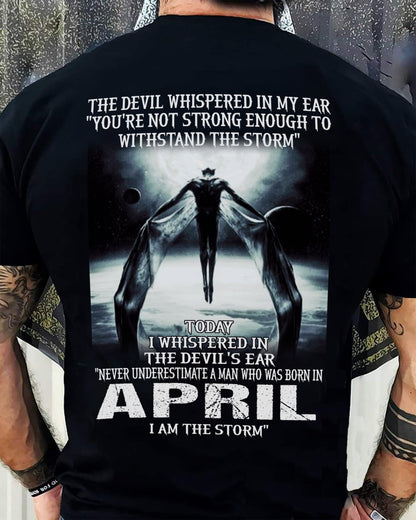 APRIL - THE DEVIL WHISPERED IN MY EAR - T-SHIRT FOR MAN - DONN04 (SKU08-35-04)