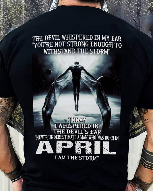 APRIL - THE DEVIL WHISPERED IN MY EAR - T-SHIRT FOR MAN - DONN04 (SKU08-35-04)
