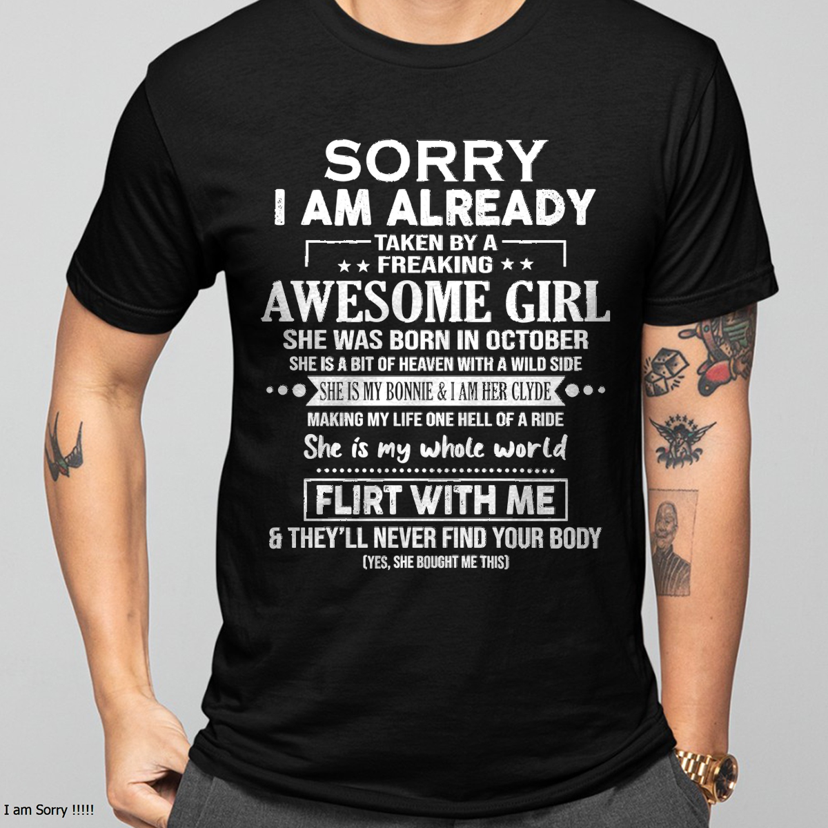 OCTOBER – She Is My Bonnie And I Am Her Clyde – FROM  WIFE TO HUSBAND – EBIL10 (SKU26T-01-61-10)