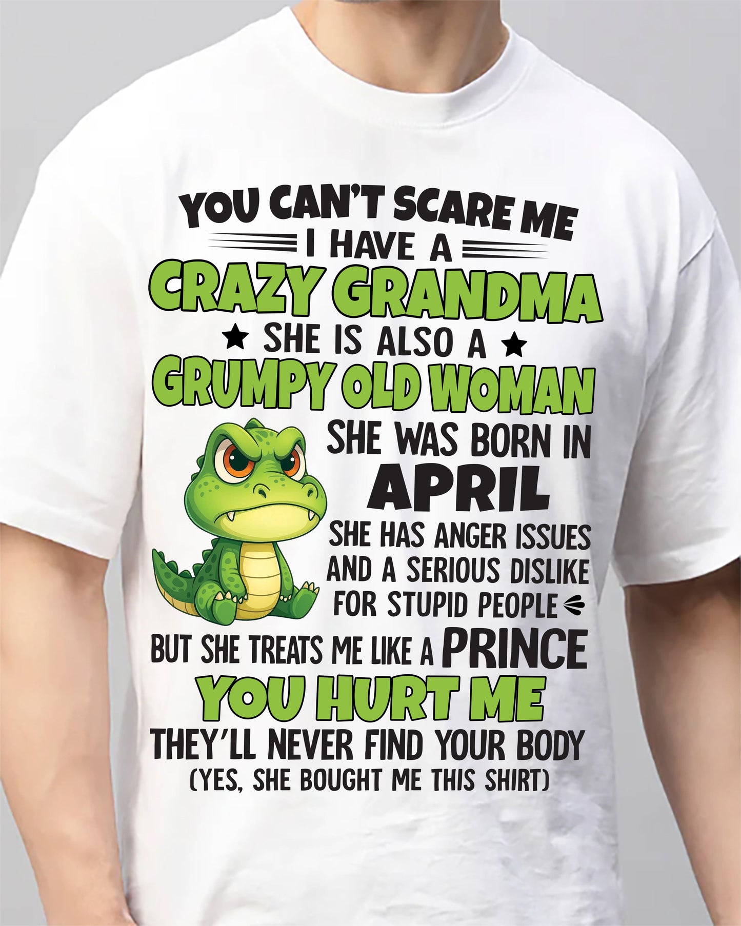 You Can’t Scare Me - Gift For Grandson And Granddaughter From Grandma - DOAN04 (SKU09-85-04)