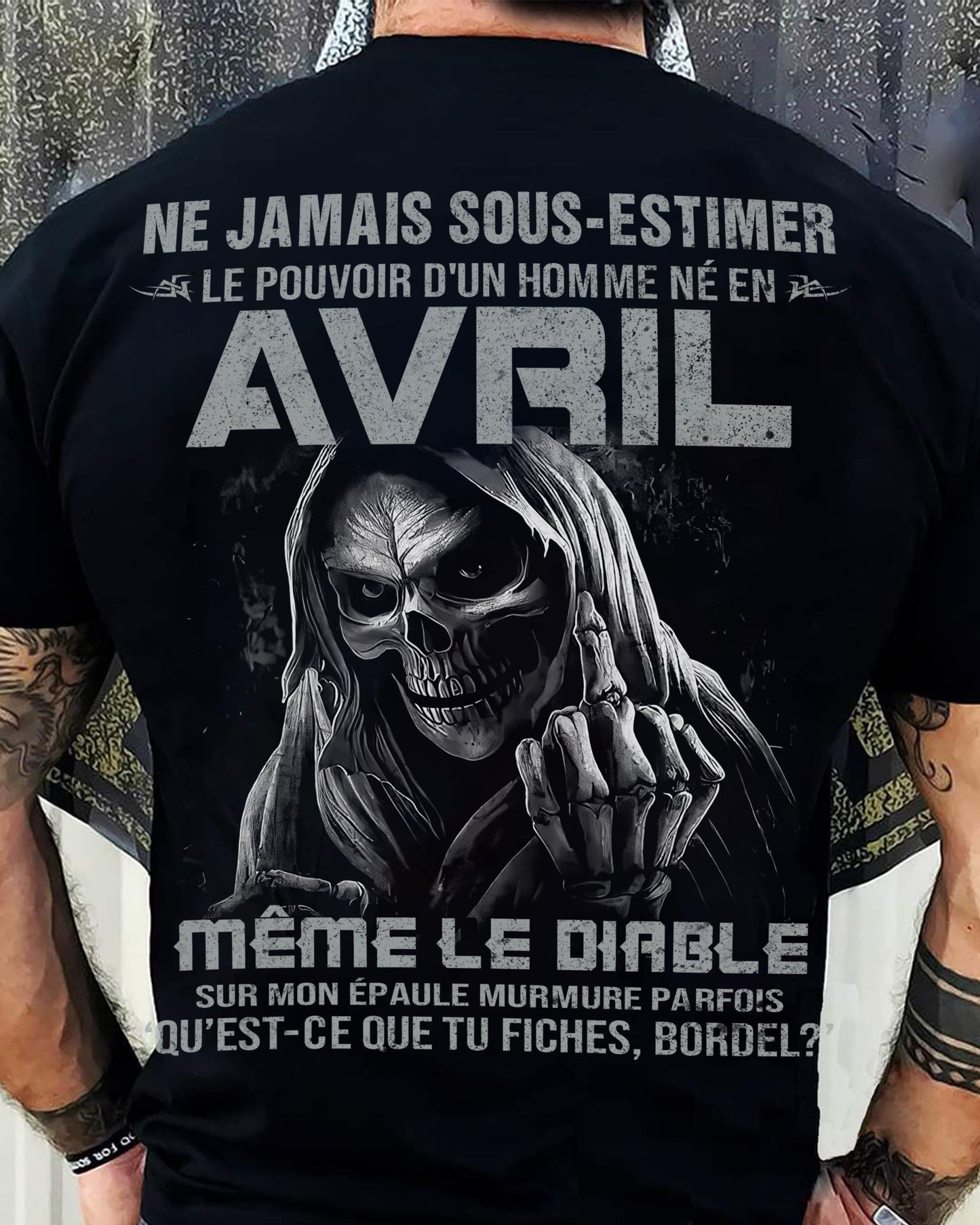 LE POUVOIR D’UN HOMME NÉ EN – T-SHIRT POUR HOMME – DOAN04 (SKU08-61-04)