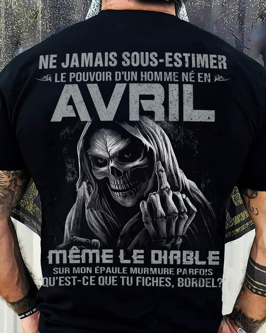 LE POUVOIR D’UN HOMME NÉ EN – T-SHIRT POUR HOMME – DOAN04 (SKU08-61-04)
