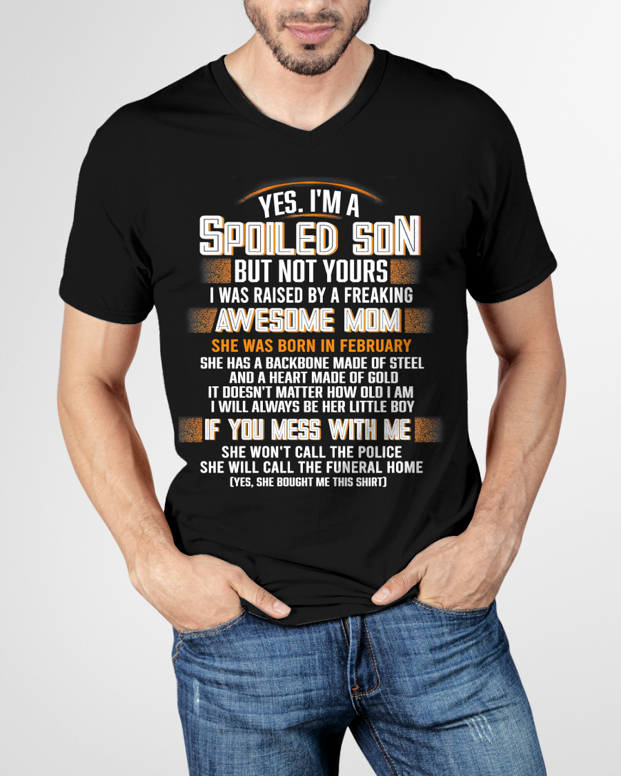 FEBRUARY - Raised By A Freaking Awesome Mom - FROM MOM TO SON - EBIL02 (SKU26T-01-45-02)