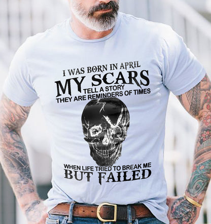 APRIL - MY SCARS – T-SHIRT FOR MAN – DONN04 (SKU2608-413-04)