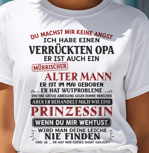 DU MACHST MIR KEINE ANGST - GESCHENK FÜR MEINE ENKELTOCHTER VON OPA - DONN05 (SKU2606-239-05)