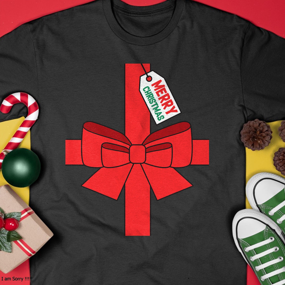 Funny DIY Christmas Present Costume T-Shirt - Christmas Unisex T-Shirt/Hoodie/Sweatshirt - HNDS00