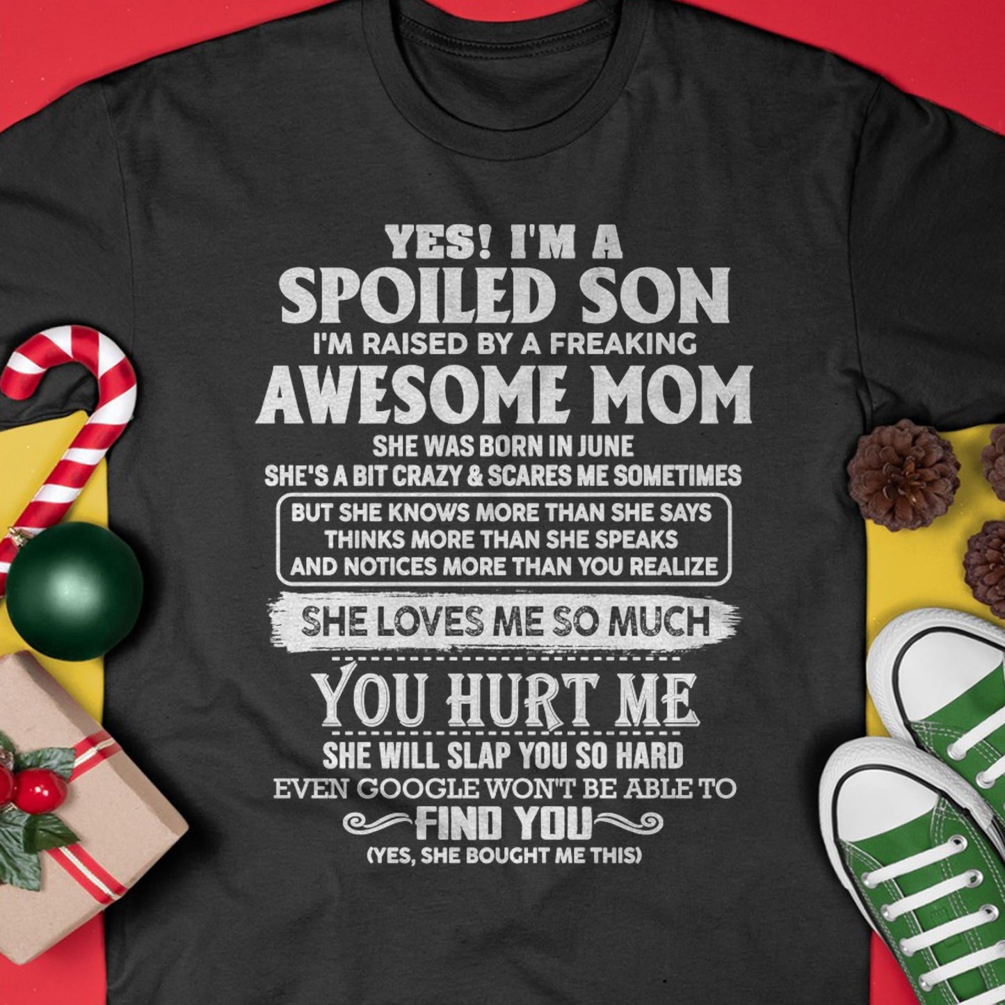 June - Awesome Mom - Perfect Gift For Spoiled Son From Mom - ebil06 (SKU05-47-06)