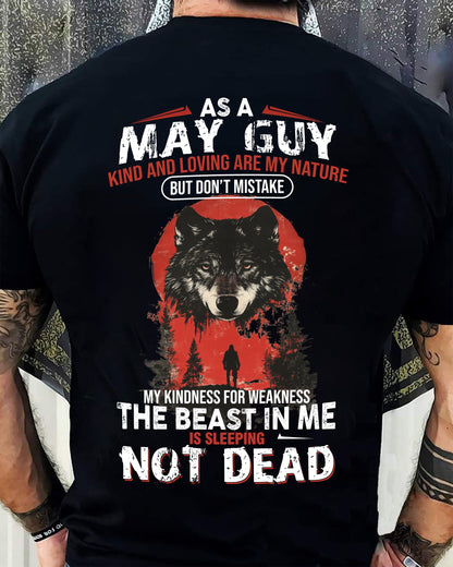 MAY - KIND AND LOVING ARE MY NATURE - BIRTHDAY T-SHIRT FOR MEN - EBIL05 (SKU26T-01-17-05)