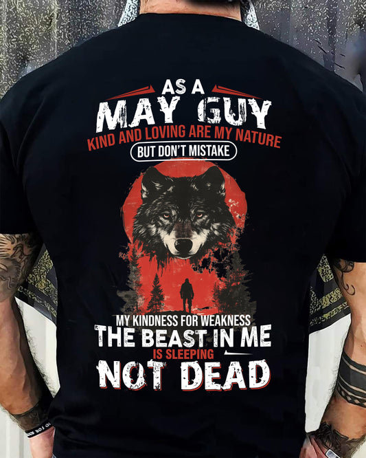 MAY - KIND AND LOVING ARE MY NATURE - BIRTHDAY T-SHIRT FOR MEN - EBIL05 (SKU26T-01-17-05)