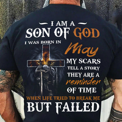 May - I Am A Son Of God - T Shirt For Man - DONN05 (SKU2605-57-05)