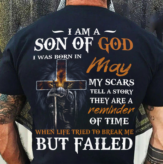 May - I Am A Son Of God - T Shirt For Man - DONN05 (SKU2605-57-05)