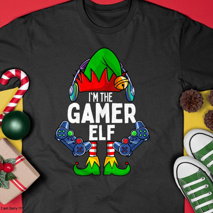 Gamer Elf Matching Family Christmas T-Shirt - Christmas Unisex T-Shirt/Hoodie/Sweatshirt - HNDS00
