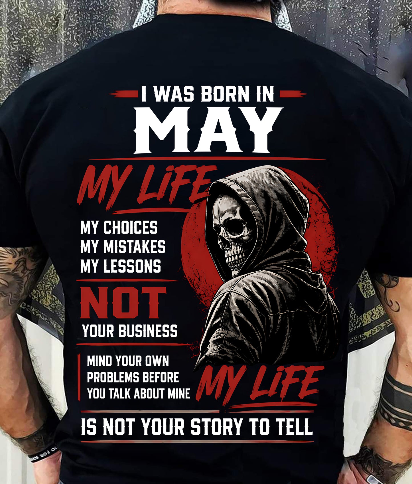 MAY - MY LIFE - T SHIRT FOR MAN - DONN05 (SKU2607-329-05)