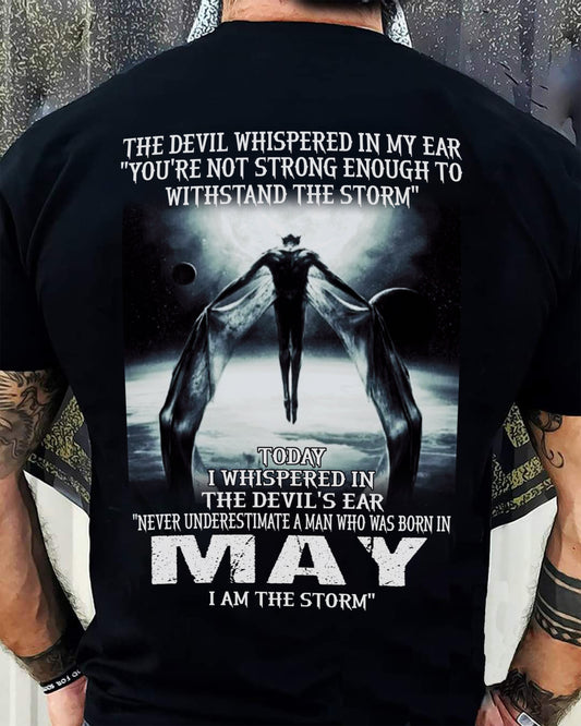 MAY - THE DEVIL WHISPERED IN MY EAR - T-SHIRT FOR MAN - DONN05 (SKU08-35-05)