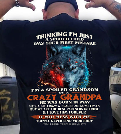 MAY - SPOILED GRANDSON - GIFT FROM GRANDPA - EBIL05 (SKU26T-01-43-05)