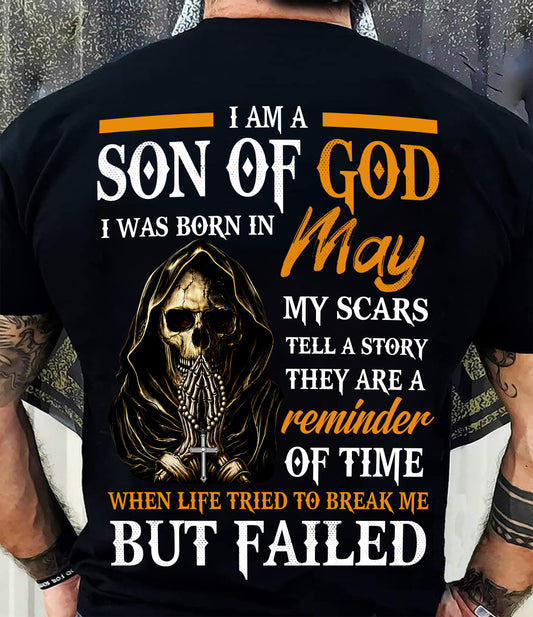 MAY - I AM A SON OF GOD - T SHIRT FOR MAN - DONN05 (SKU2607-143-05)